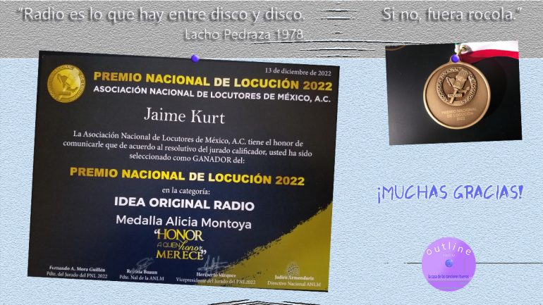 Premio a outline radio por 100 años de Radio.